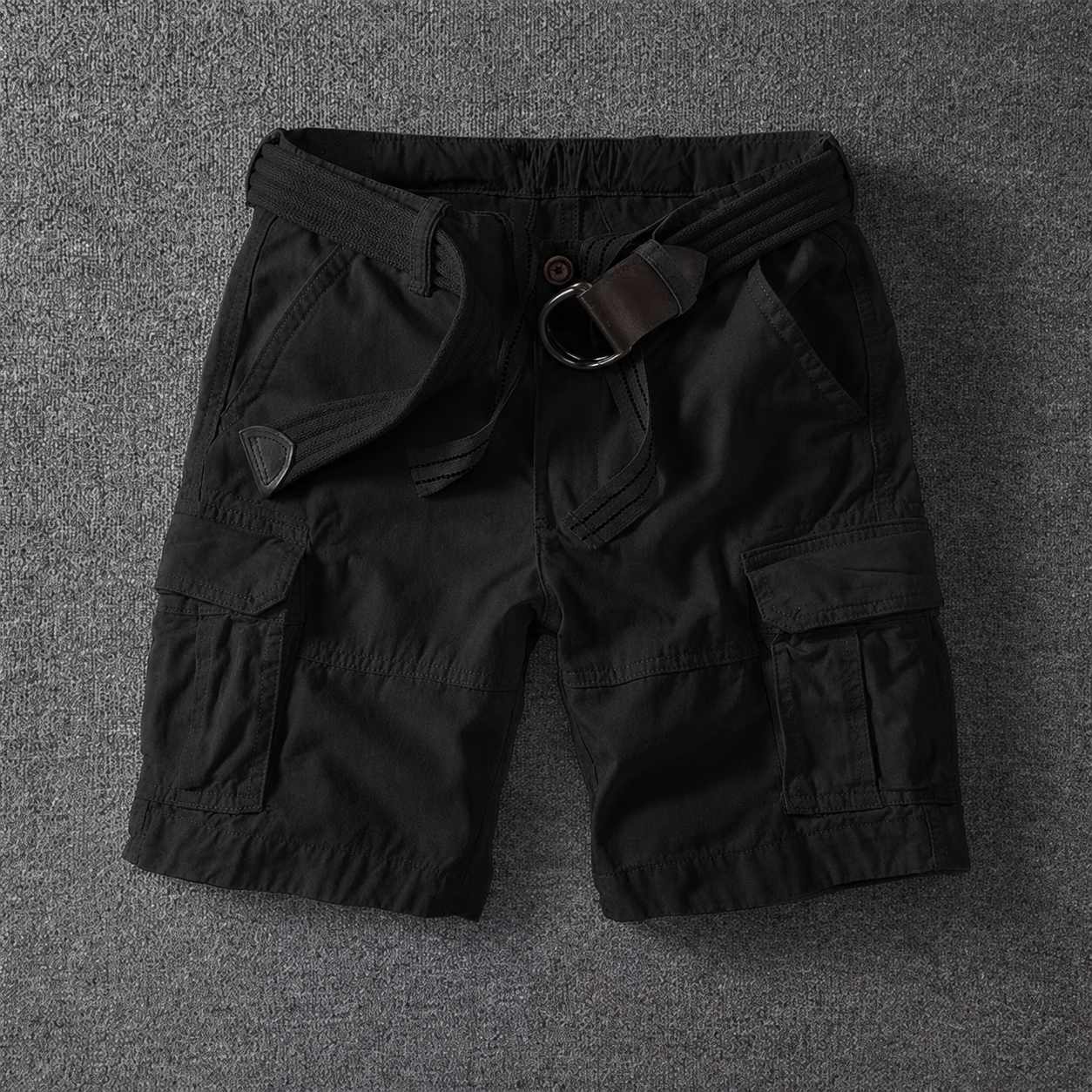 Classic Short Cargo Shorts for Men with Utility Pockets
