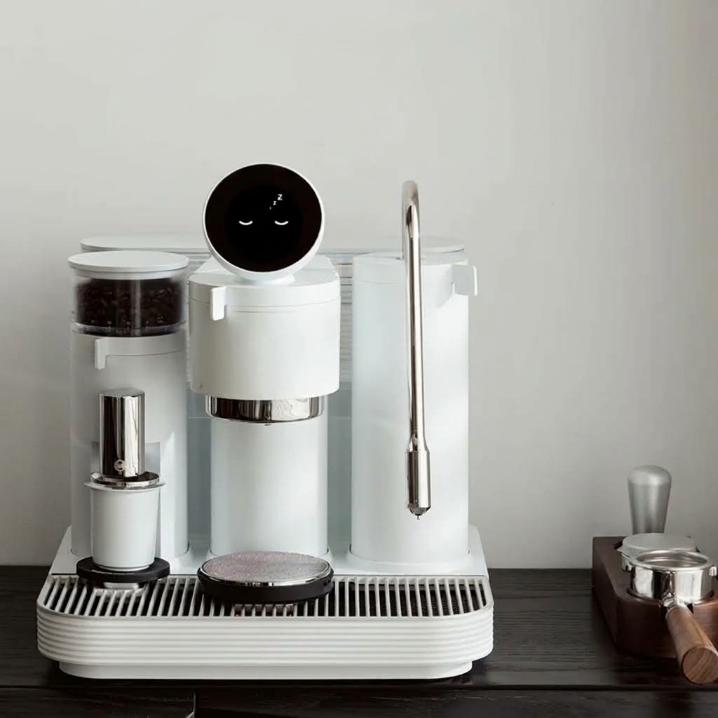 Smart Espresso Machine with Grinder, Dual Boiler & Touchscreen Control