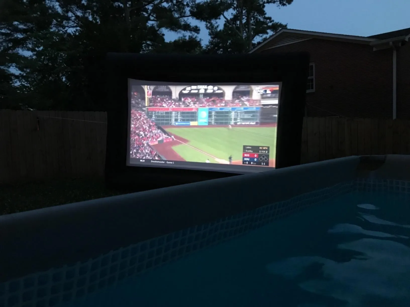 14FT Inflatable Outdoor Movie Screen with Blower – Front & Rear Projection