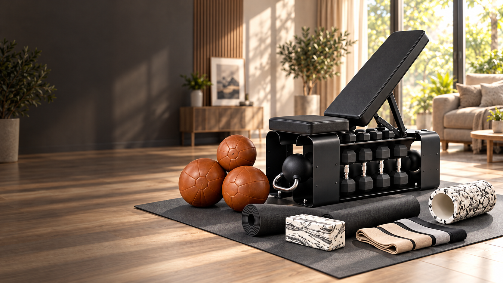 Complete home workout set