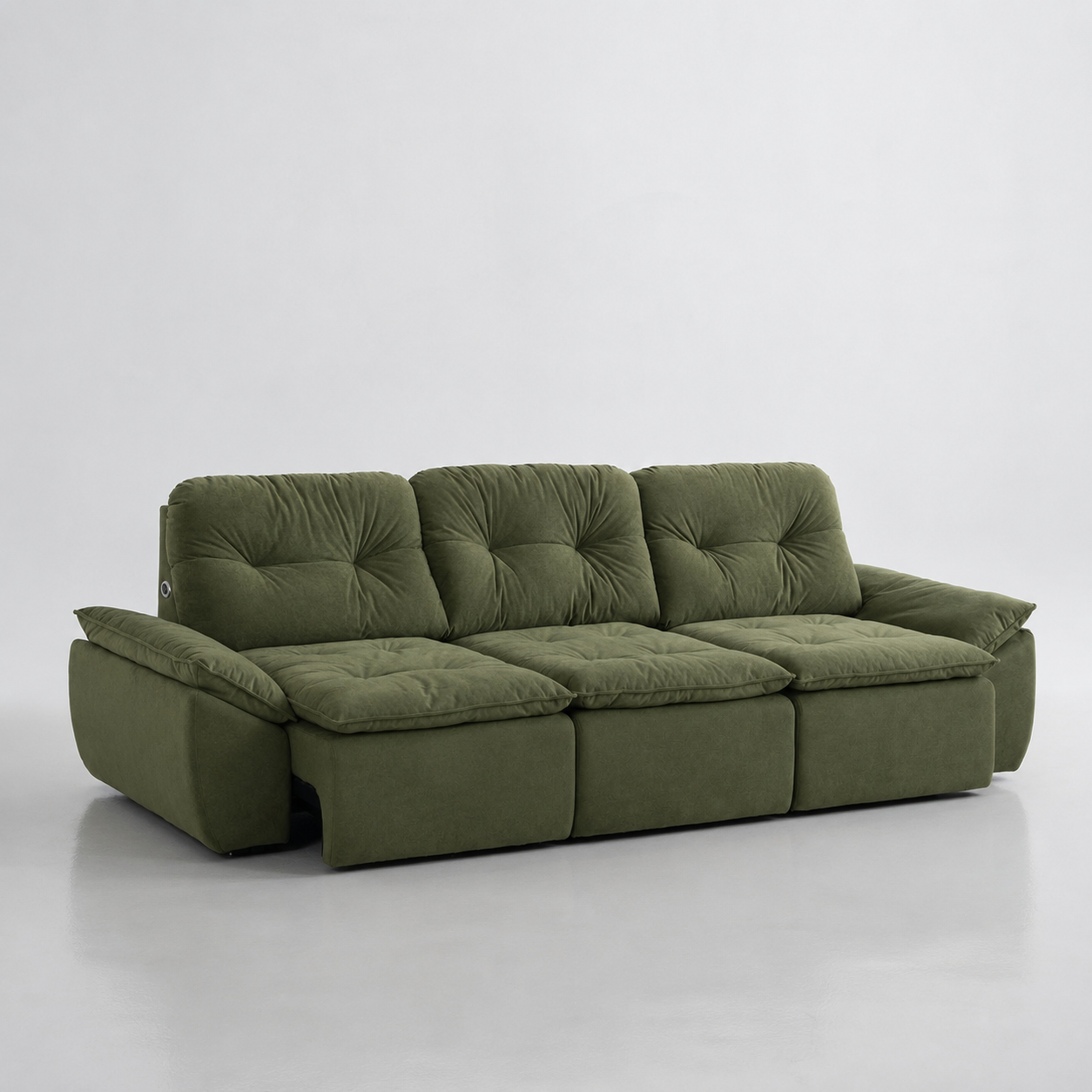 Electric Deep-Seat Extendable Sofa with USB & USB-C Charging