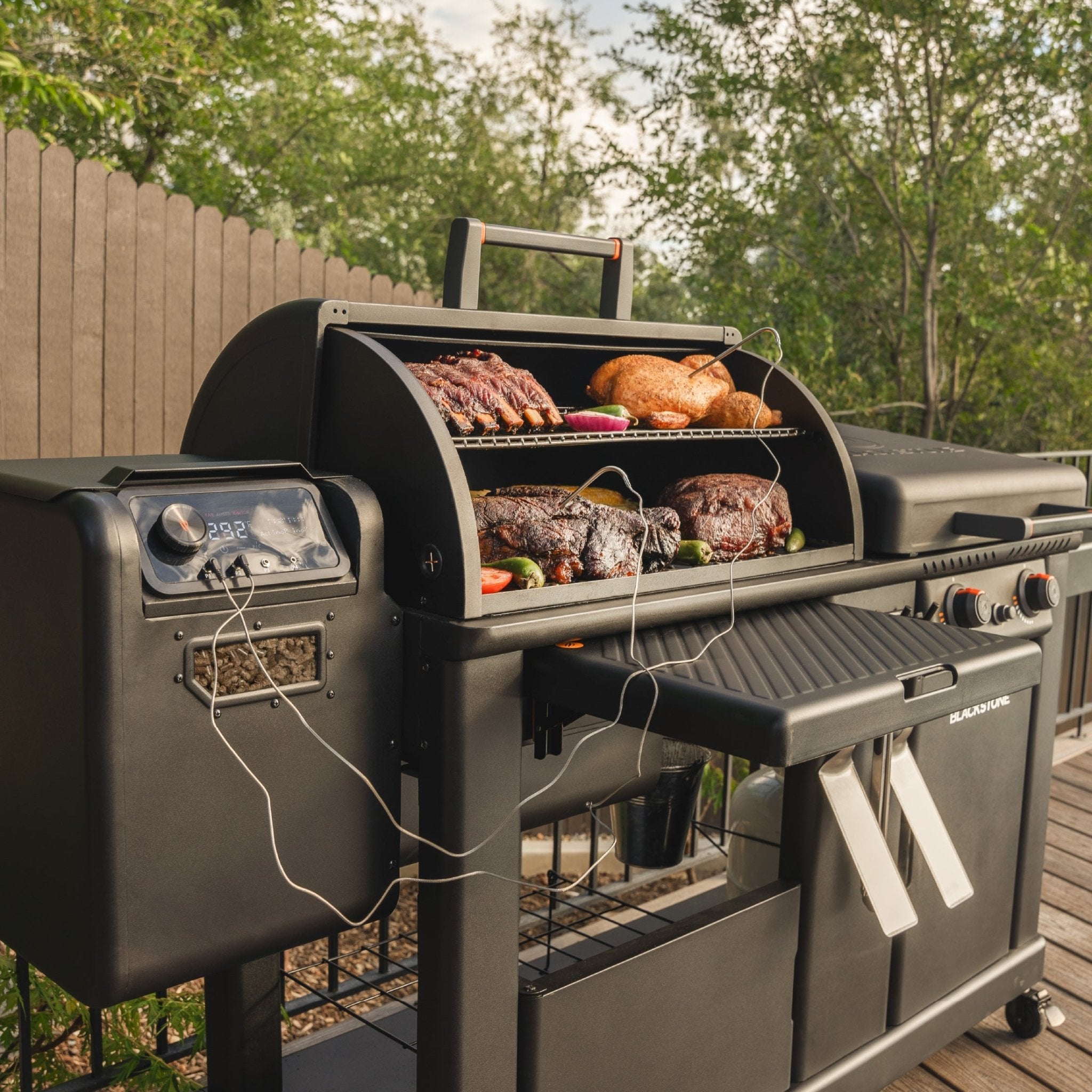 22" XL Griddle & Pellet Grill Combo