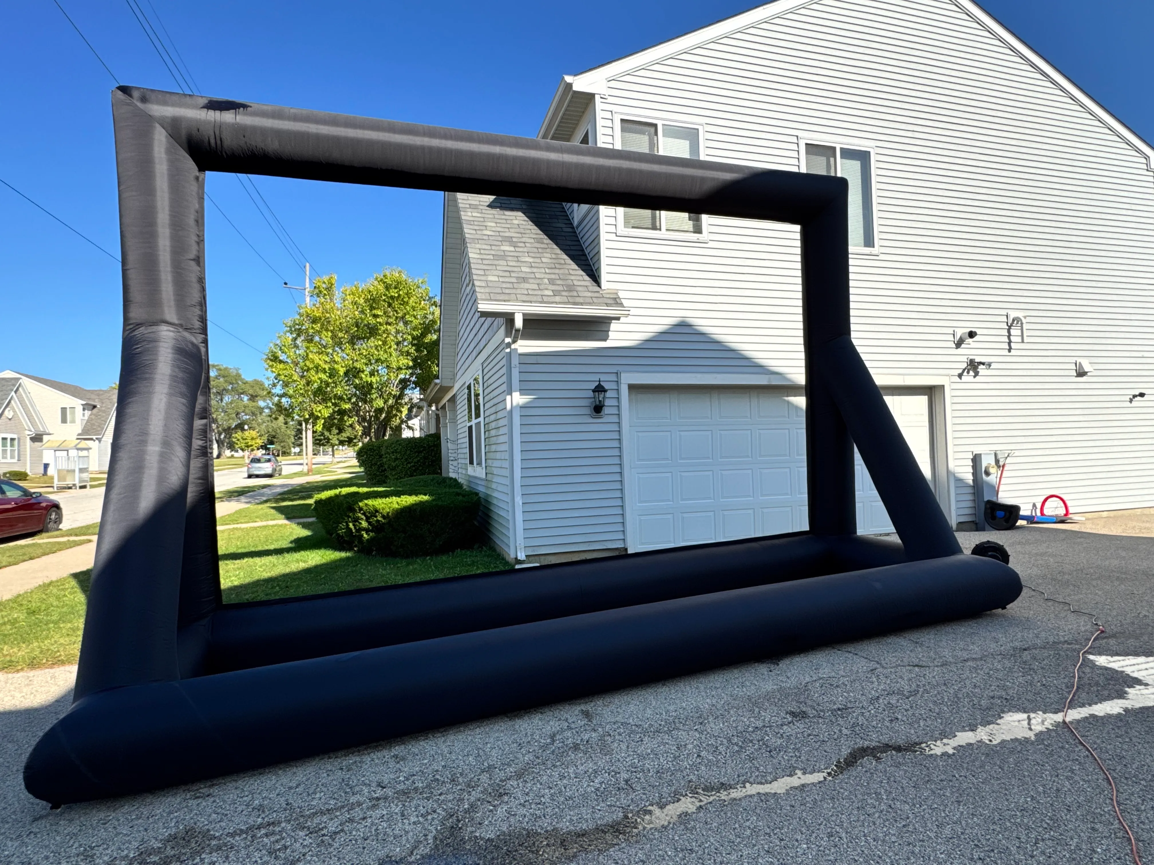 14FT Inflatable Outdoor Movie Screen with Blower – Front & Rear Projection