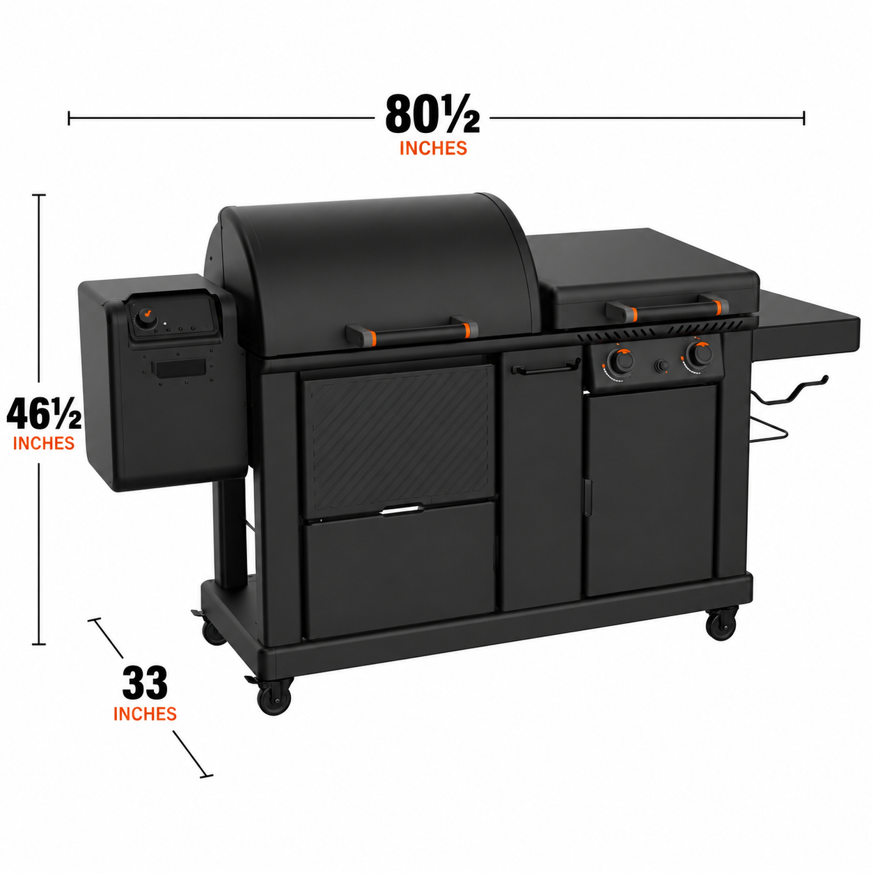 22" XL Griddle & Pellet Grill Combo
