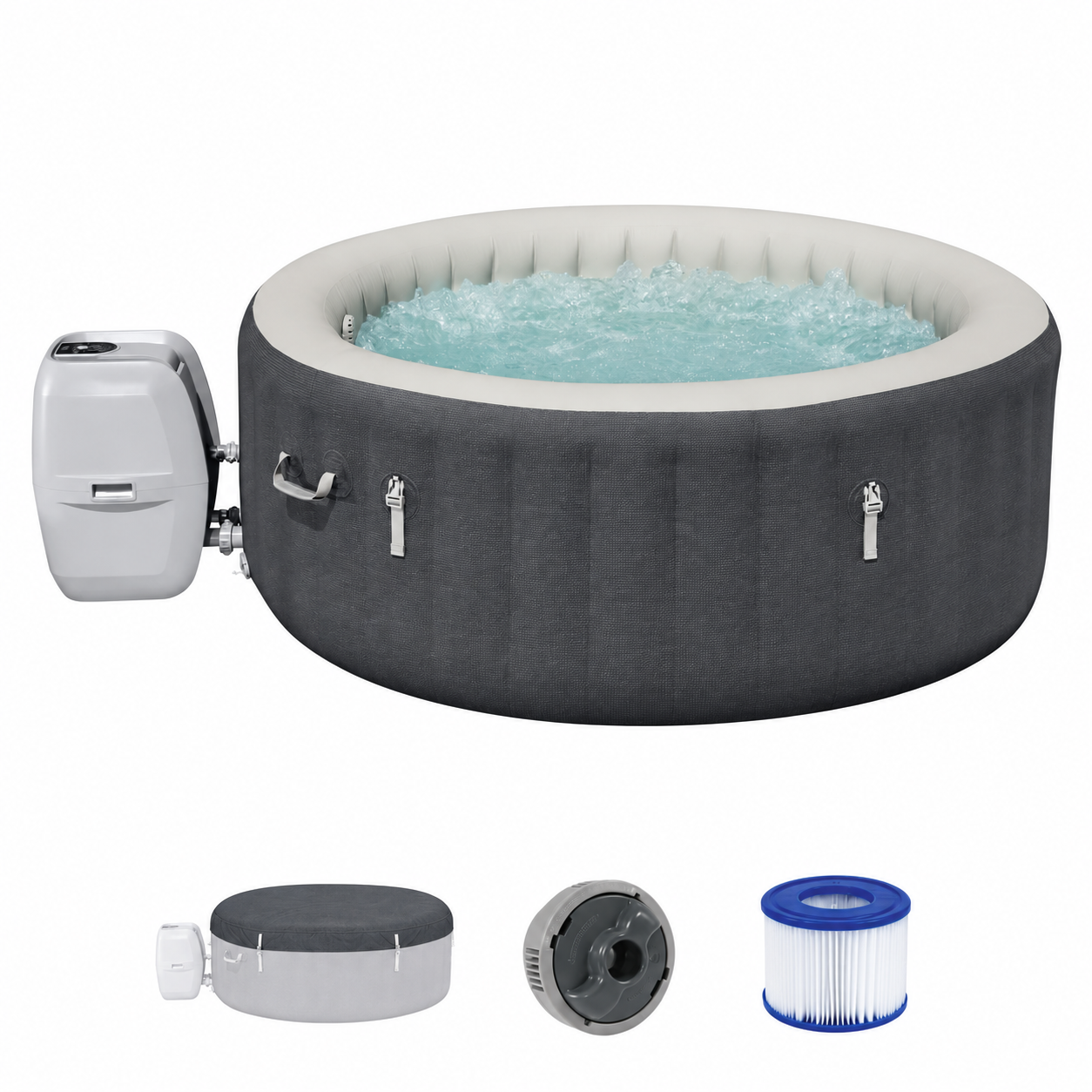 SaluSpa Hot Springs Energy-Efficient AirJet 2-4 Person Inflatable Hot Tub