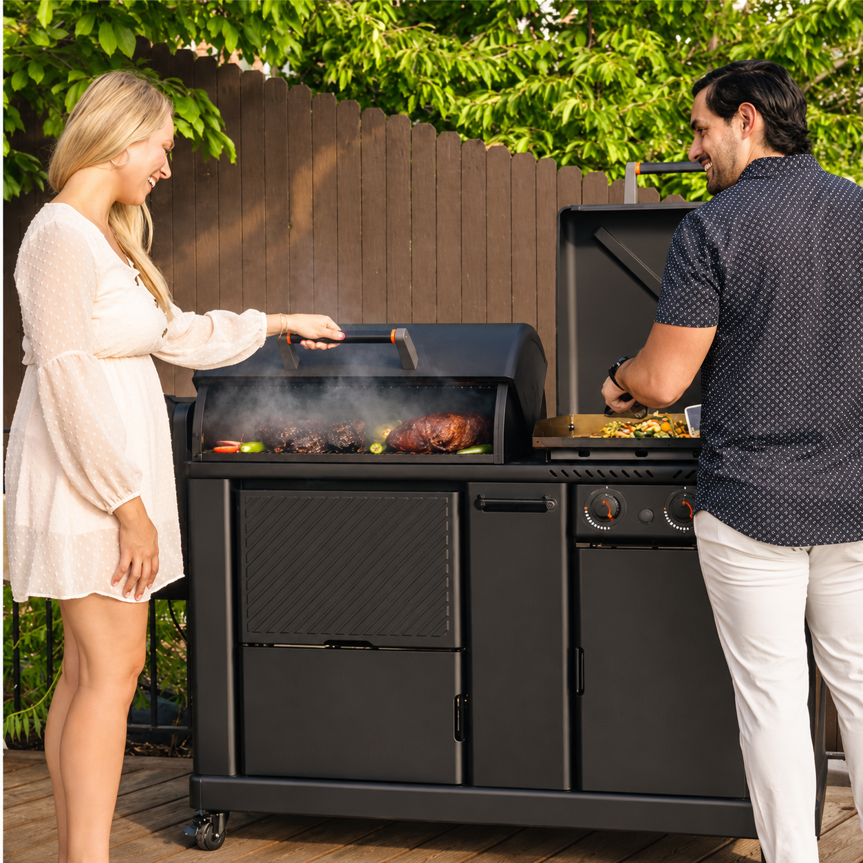 22" XL Griddle & Pellet Grill Combo
