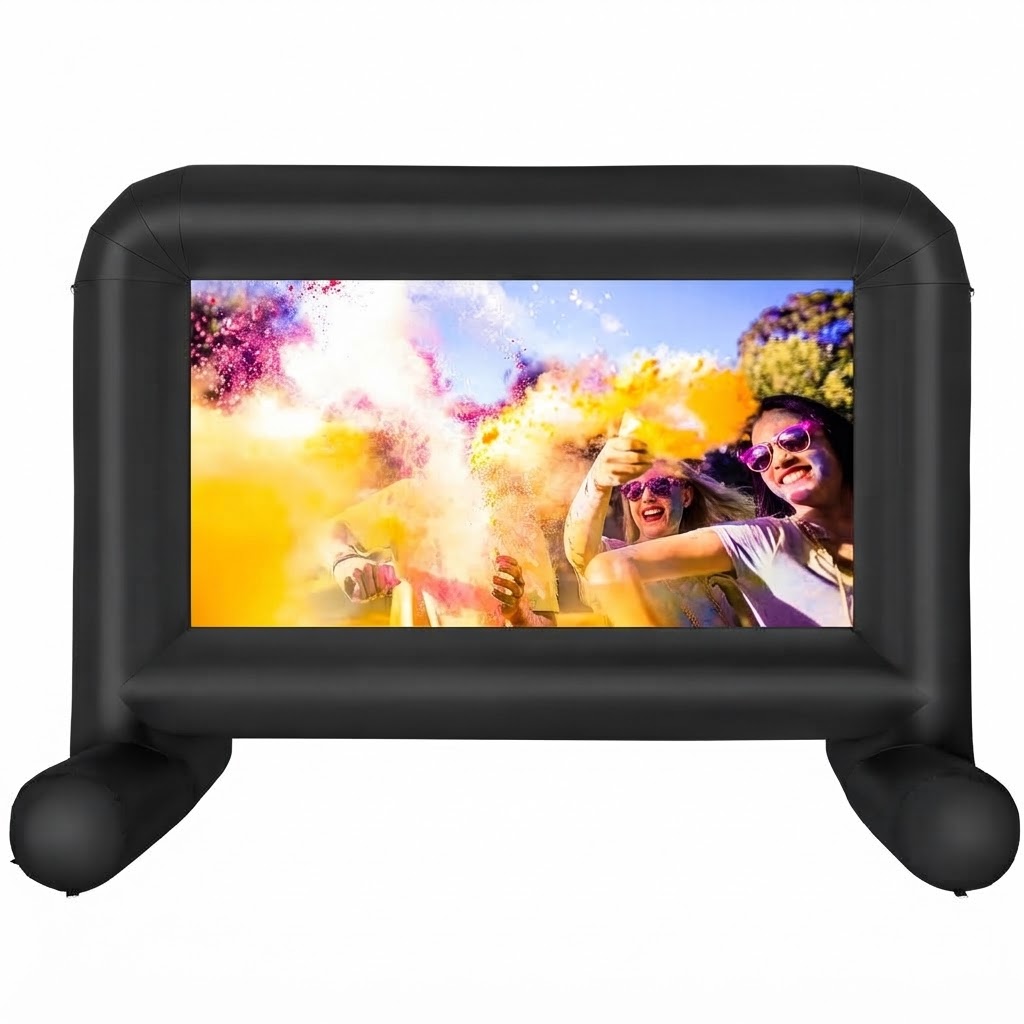 14FT Inflatable Outdoor Movie Screen with Blower – Front & Rear Projection