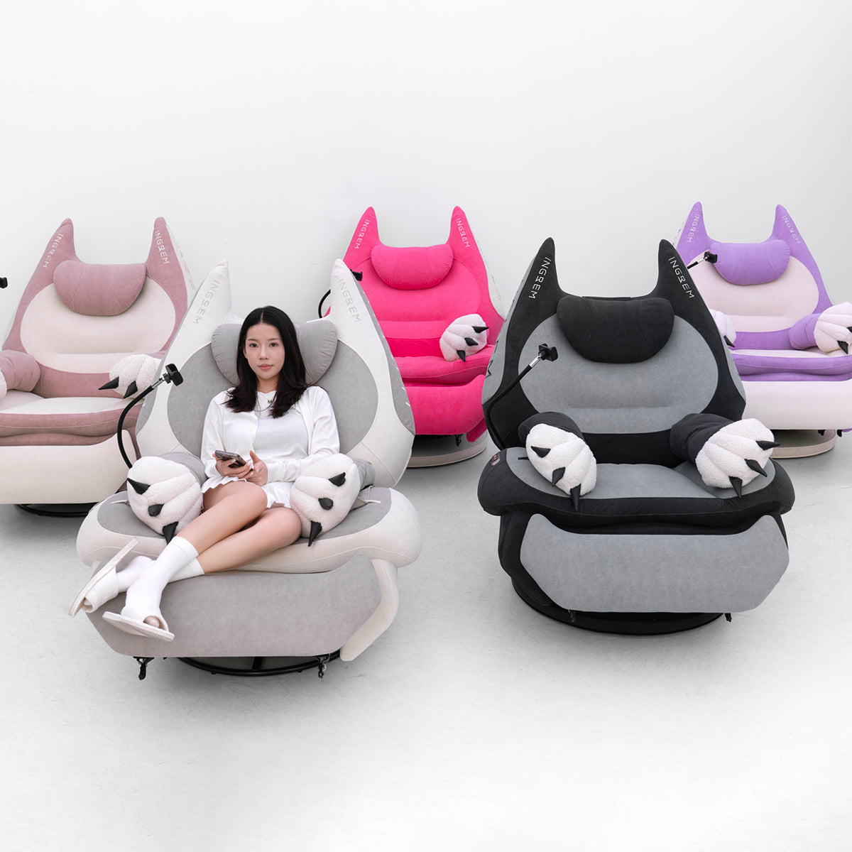 💥Last day 70% OFF💥Multifunctional Fat Cat Power Cartoon Ergonomic Recliner Gaming Chair
