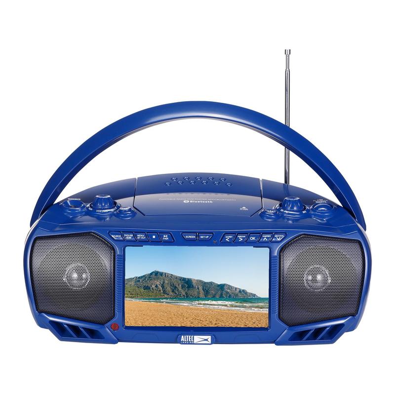 AIWA - Multifunctional Portable Boombox with 7-Inch LCD, Bluetooth & CD/DVD Player