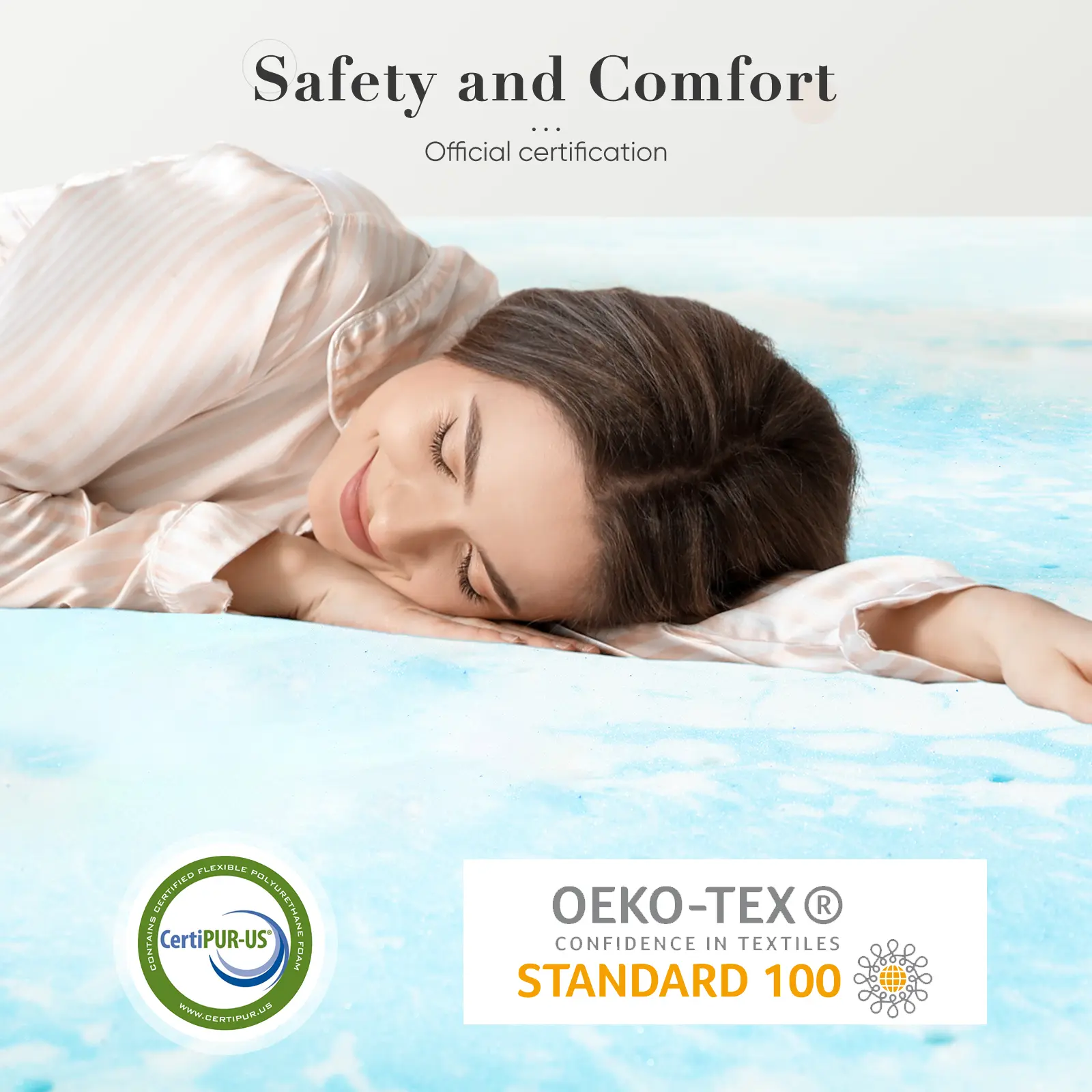 🔥Today's Special🔥Gel Memory Foam Mattress Topper, Full, Cooling