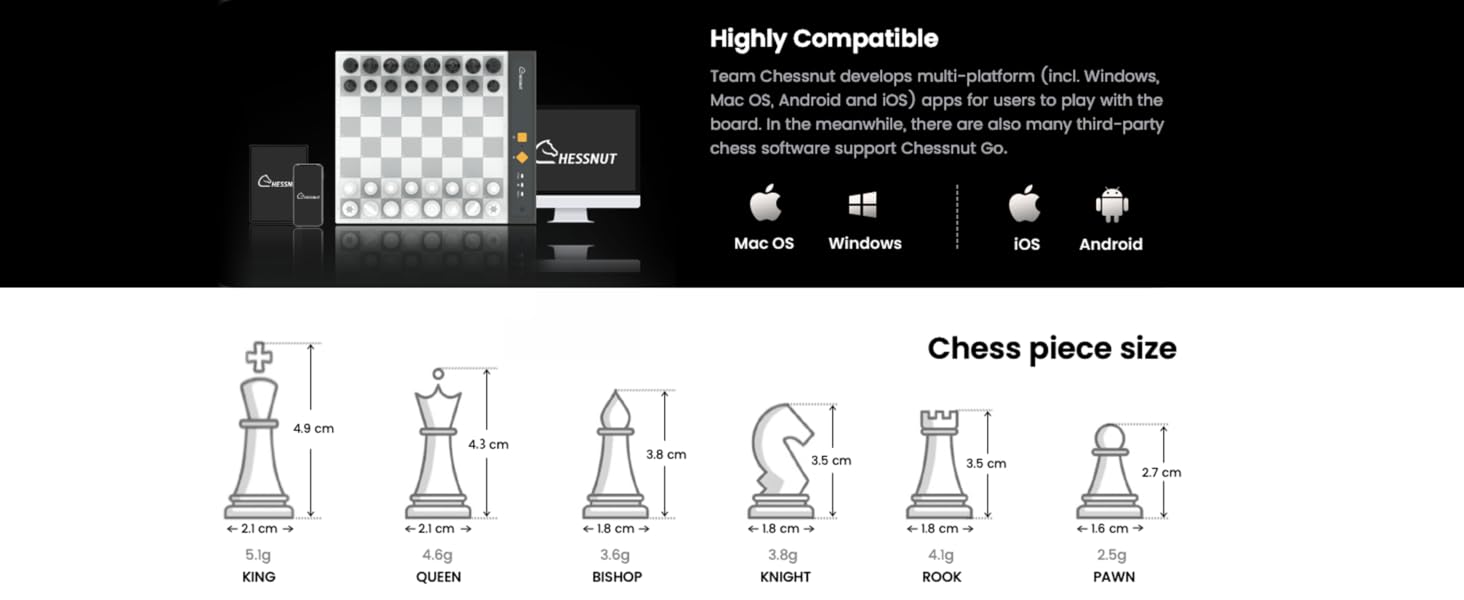 High Compatibility &amp;amp; Precisely Sized Chess Pieces