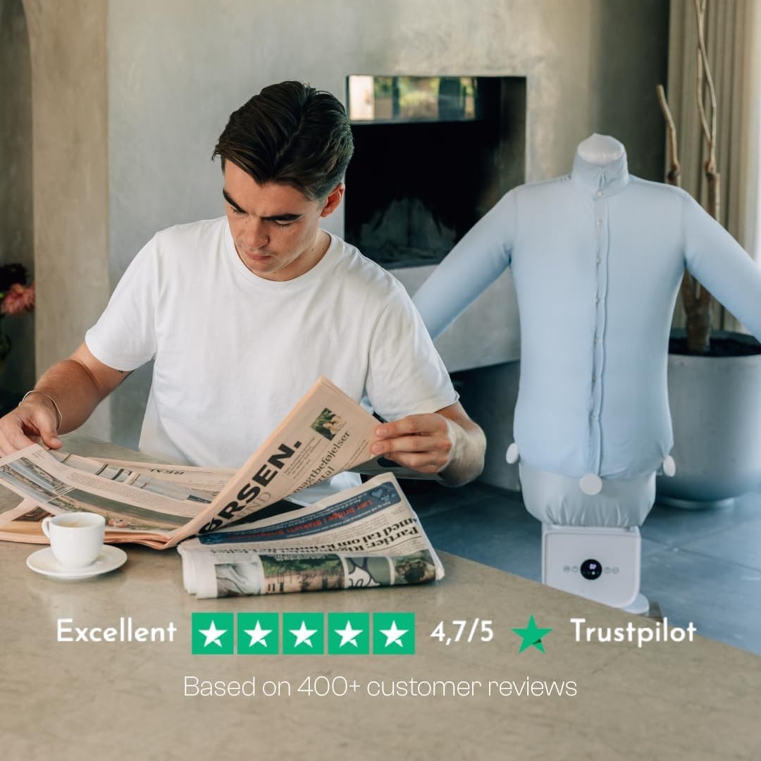 Automatic Ironing Machine 4.0 | Hands-Free Wrinkle Remover & Clothes Dryer for Shirts, Pants & Shoes - Ready to Wear in Minutes