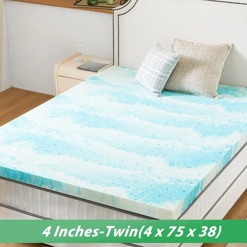🔥Today's Special🔥Gel Memory Foam Mattress Topper, Full, Cooling