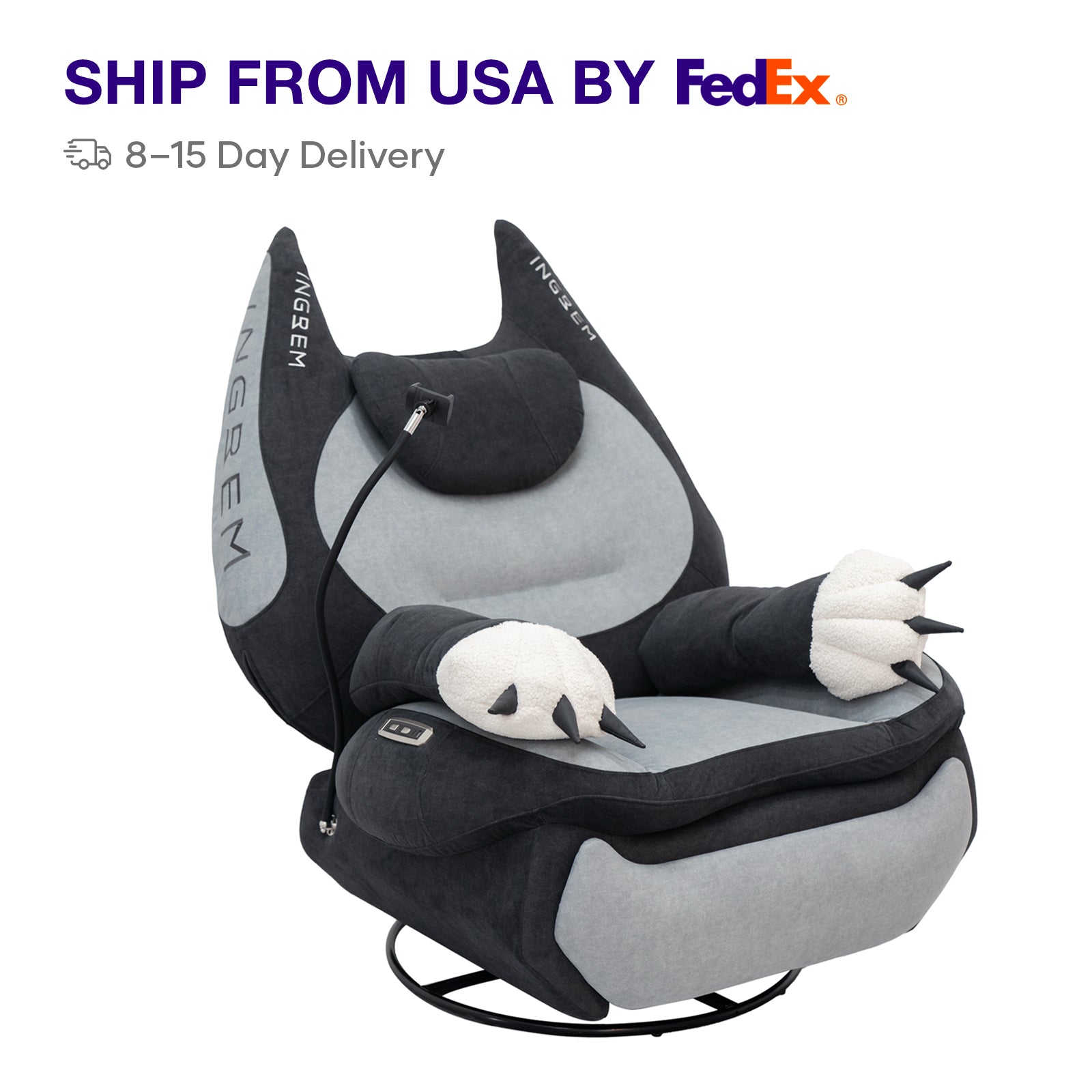 💥Last day 70% OFF💥Multifunctional Fat Cat Power Cartoon Ergonomic Recliner Gaming Chair