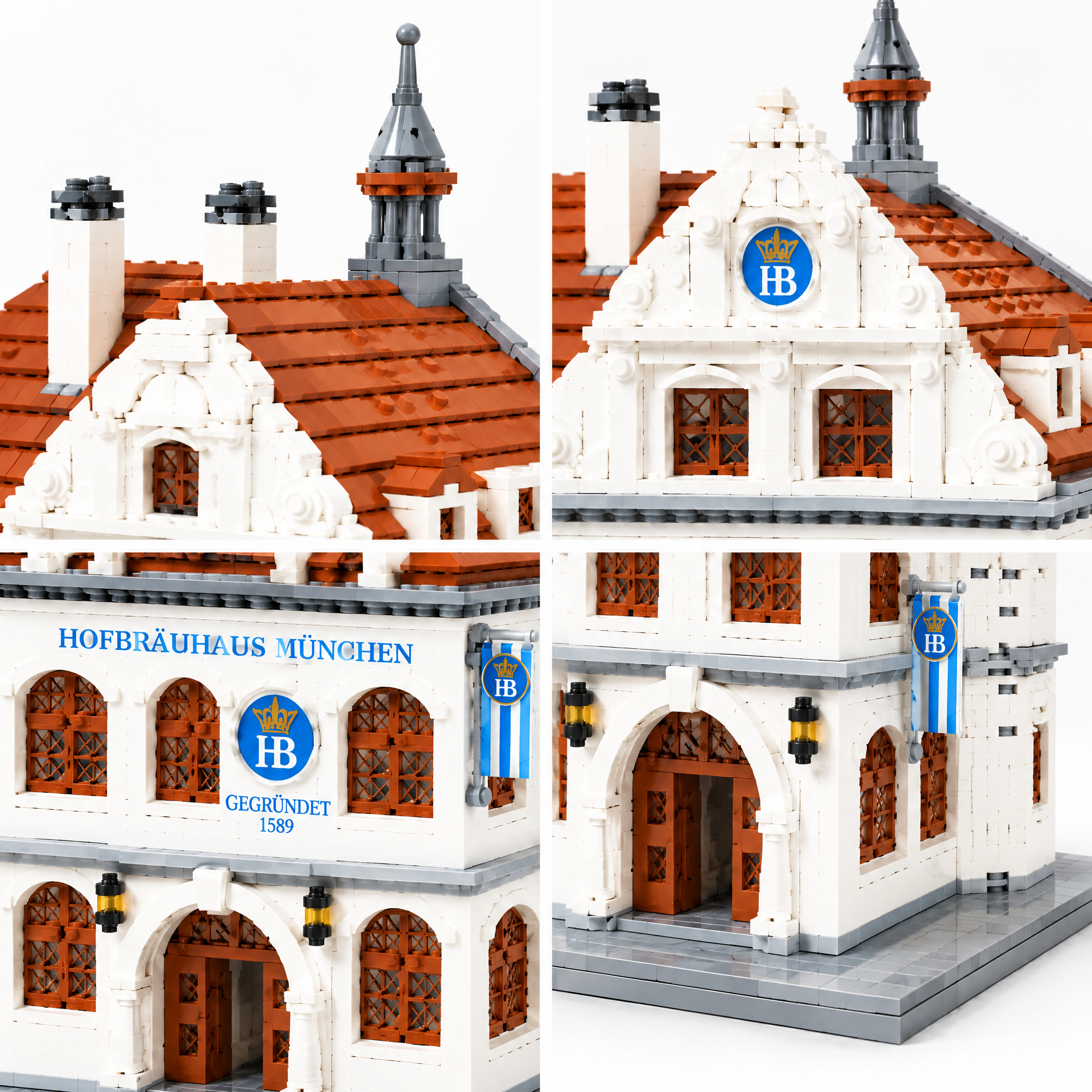 Bavarian Historic Beer Hall Building Set