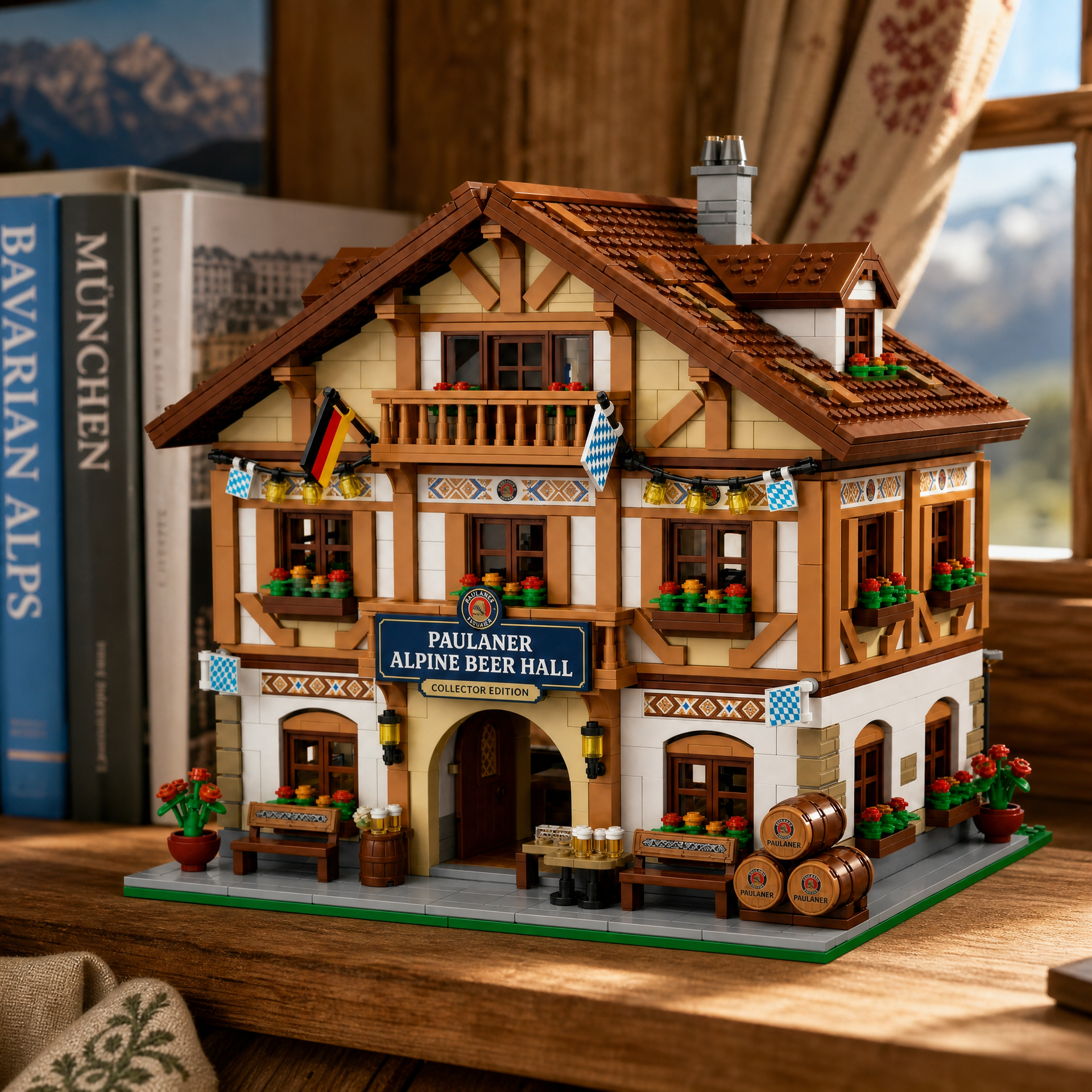 Alpine Bavarian Beer Hall Building Set