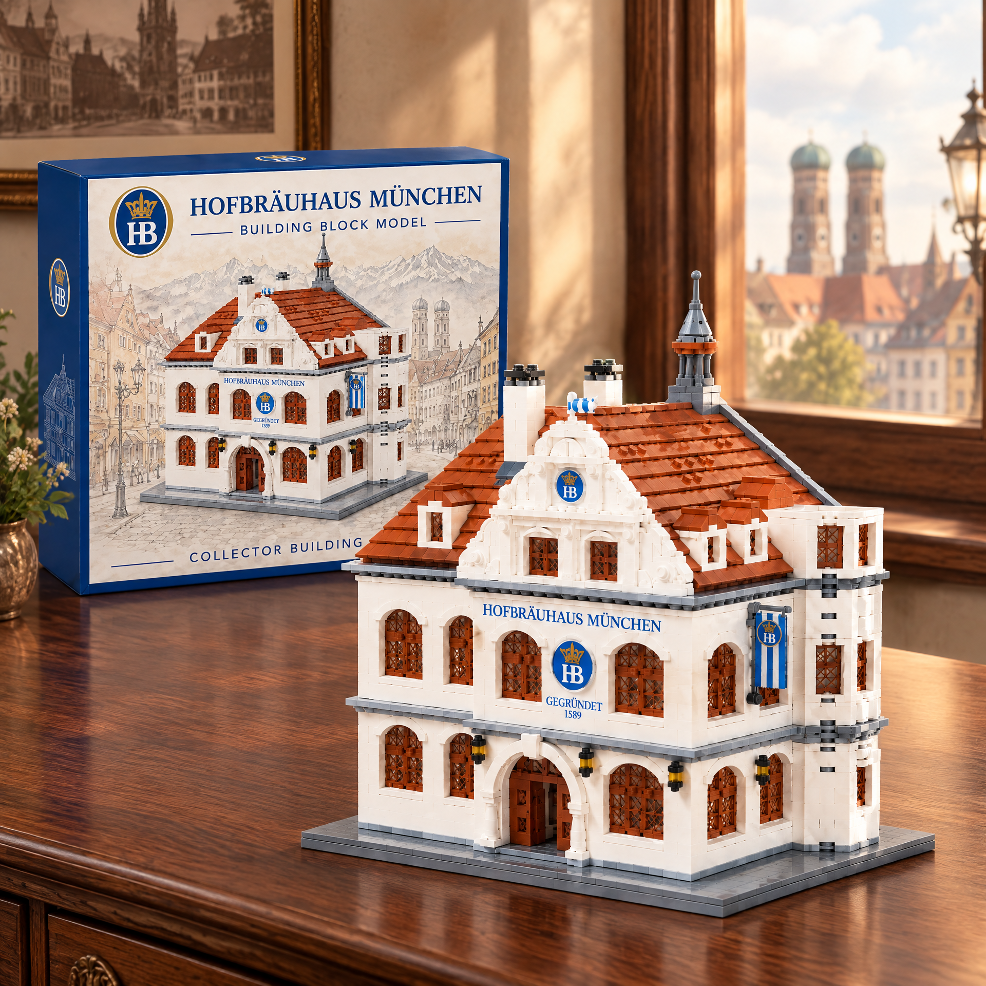 Bavarian Historic Beer Hall Building Set