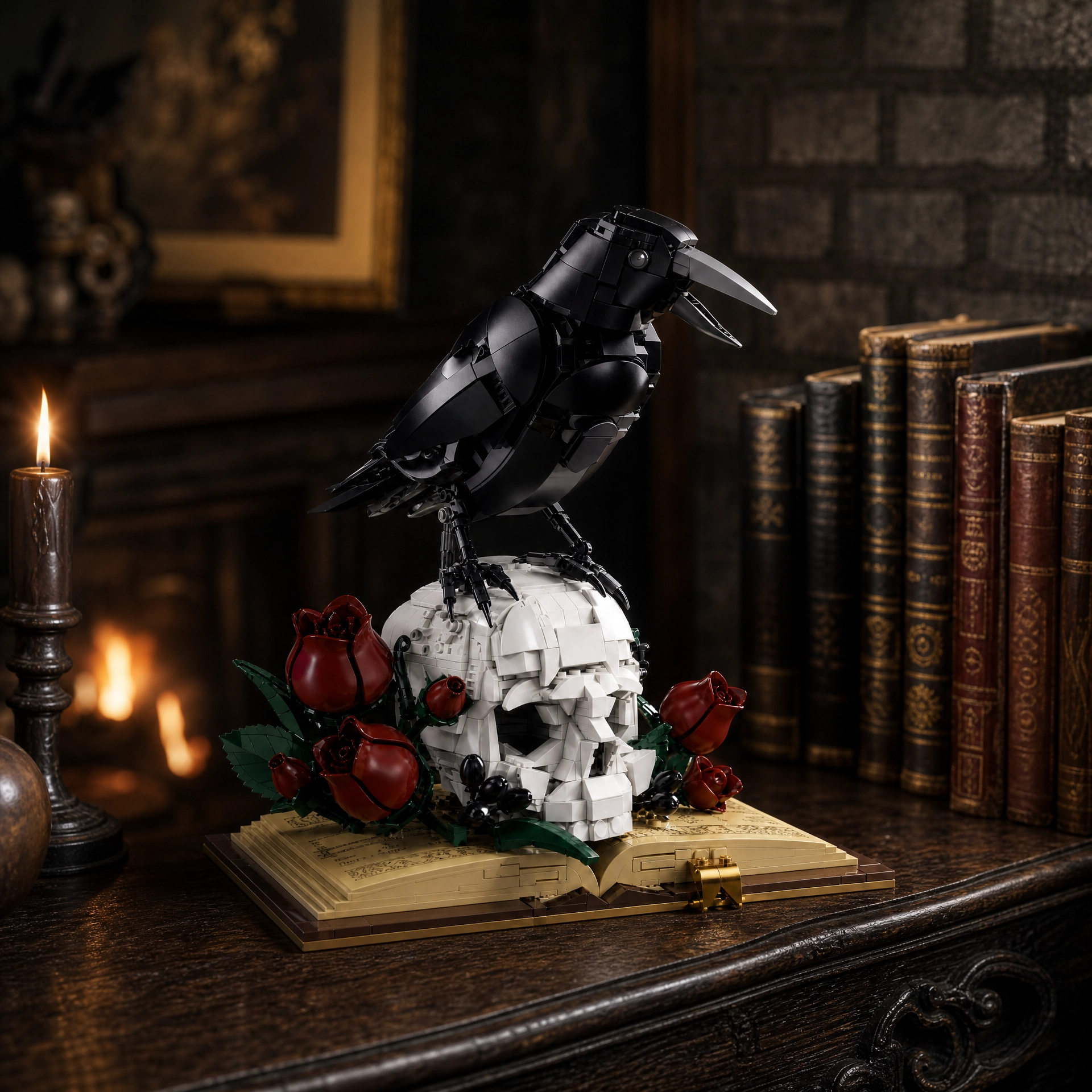 Crow and Skull Display Model