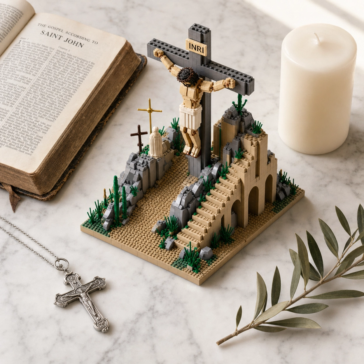 Golgotha Memorial Building Set: Honoring Love and Redemption