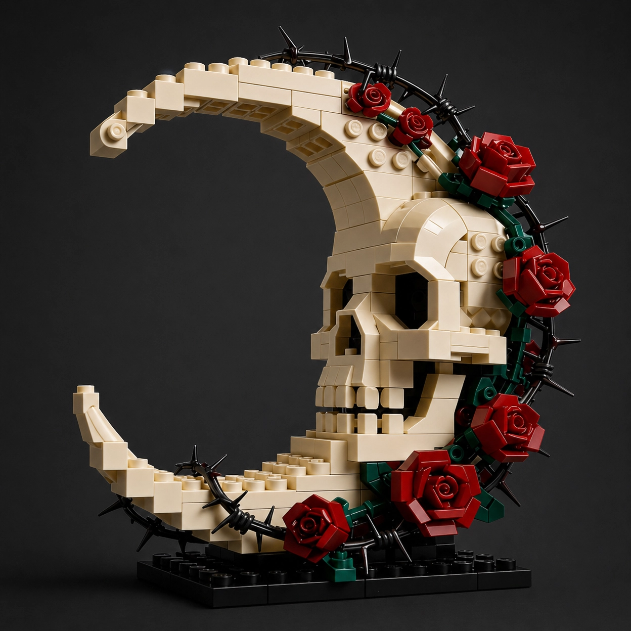Moon Skull & Thorny Rose Building Blocks