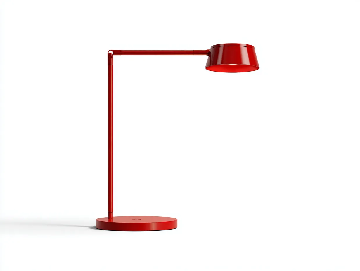 Lámpara De Pie metálica 34x82x80 cm - rojo - brazo horizontal para estudio-Nonalonest