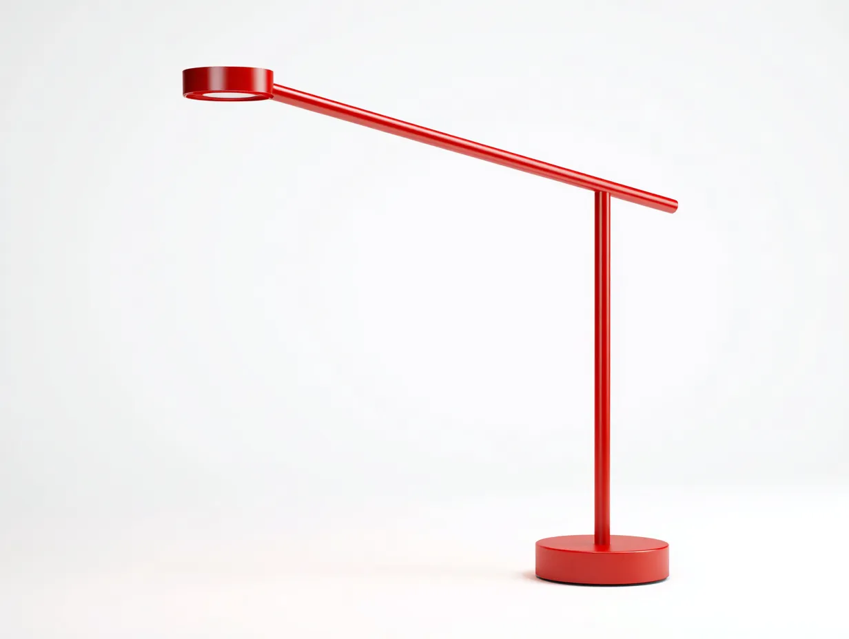 Lámpara De Pie lineal 32x96x76 cm - rojo - diseño de lectura para estudio-Nonalonest