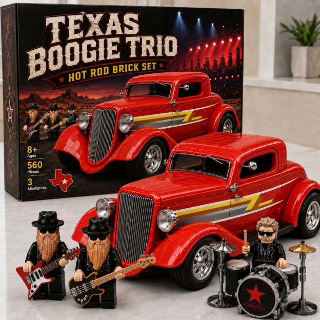Texas Boogie Trio: Classic Red Hot Rod Brick Set