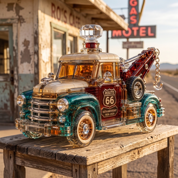 Route 66 Centennial Collector's Tow Truck Decanter
