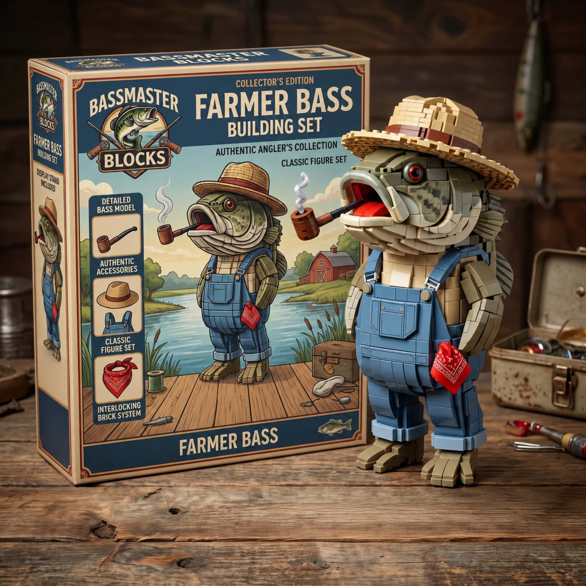 Country Angler Bass Building Set