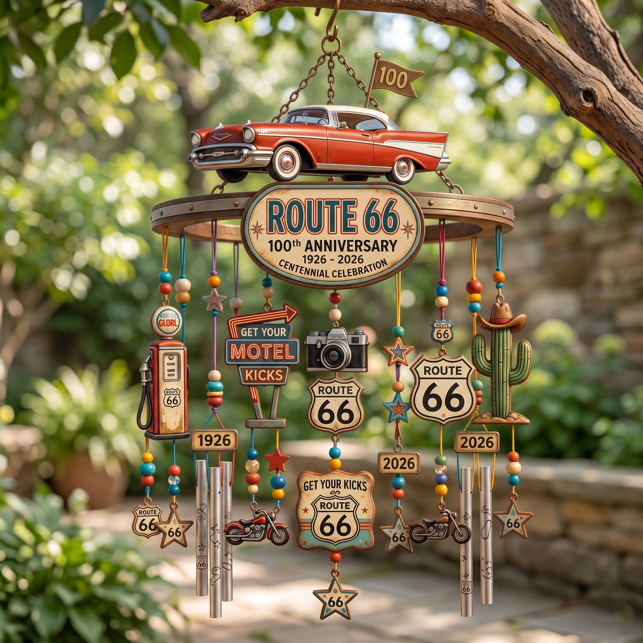 Centennial Edition Nostalgic Highway Wind Chime