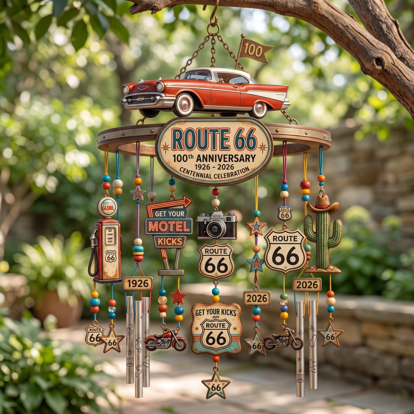 Centennial Edition Nostalgic Highway Wind Chime