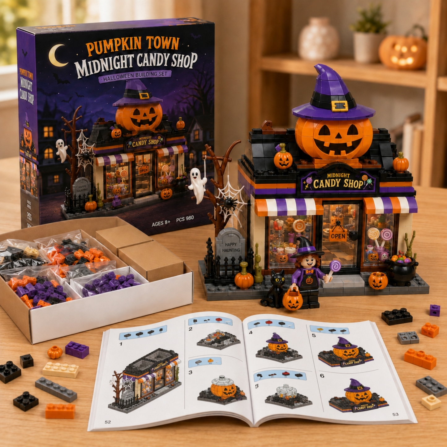 Premium Midnight Candy Shop Brick Set