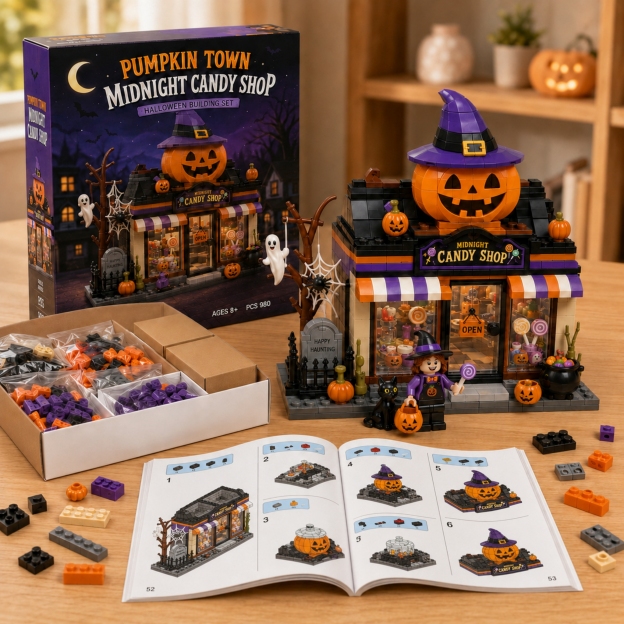 Premium Midnight Candy Shop Brick Set