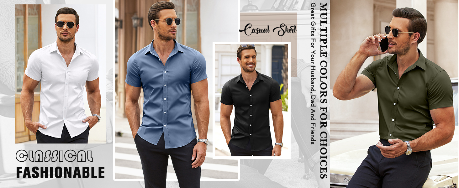 mens casual shirts