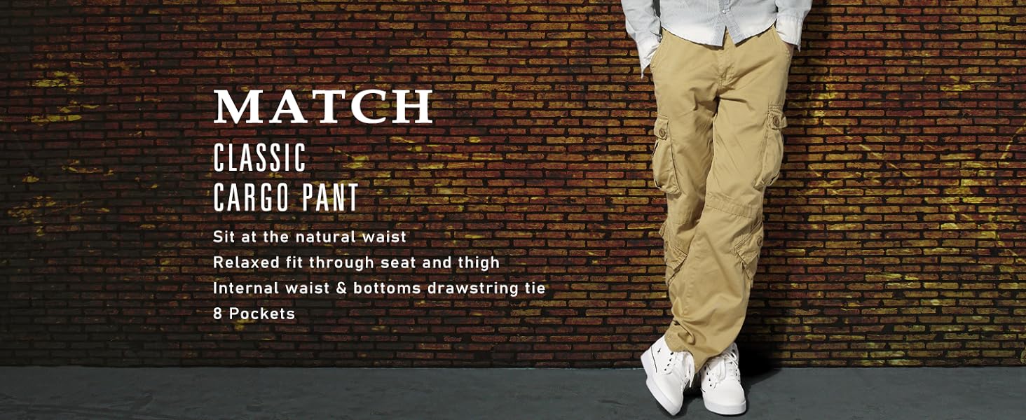 Match Mens Wild Cargo Pants