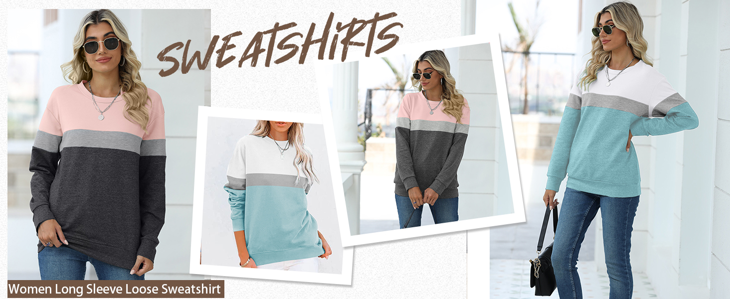 A Super Cute Long Sleeve Pullover Sweatshirt for Women