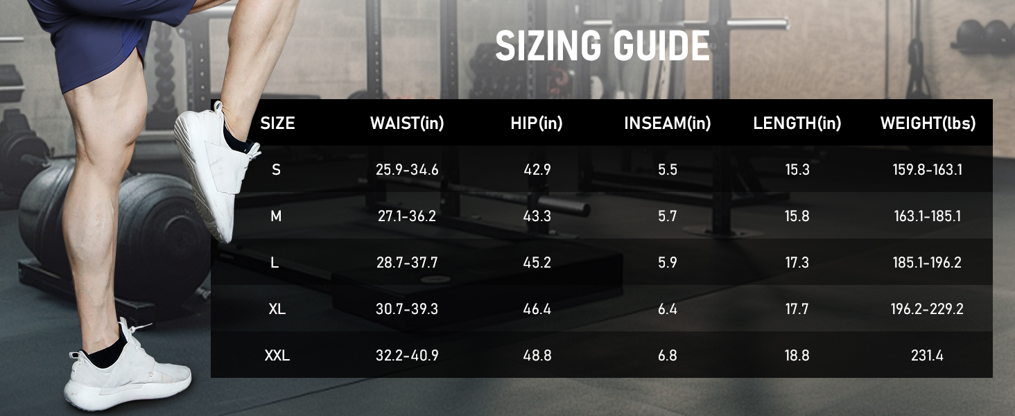 athletic shorts workout traning shorts men
