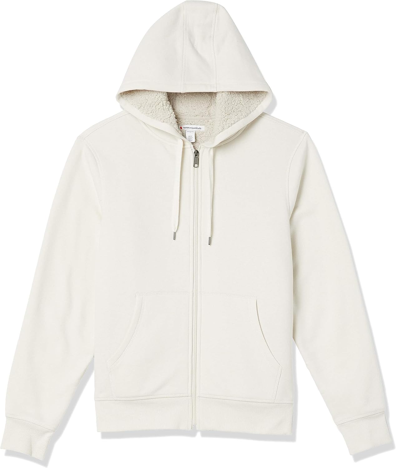 Men's Sherpa-Lined Full-Zip Fleece Hoodie Sweatshirt