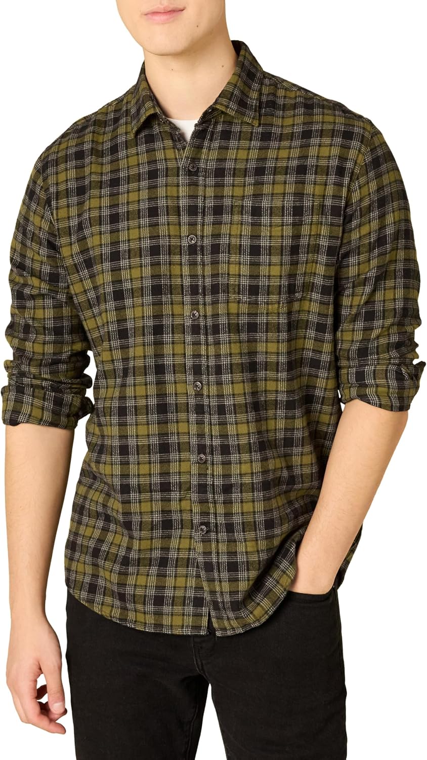 Men's Regular-Fit Long-Sleeve Flannel Shirt (Available in Big & Tall)