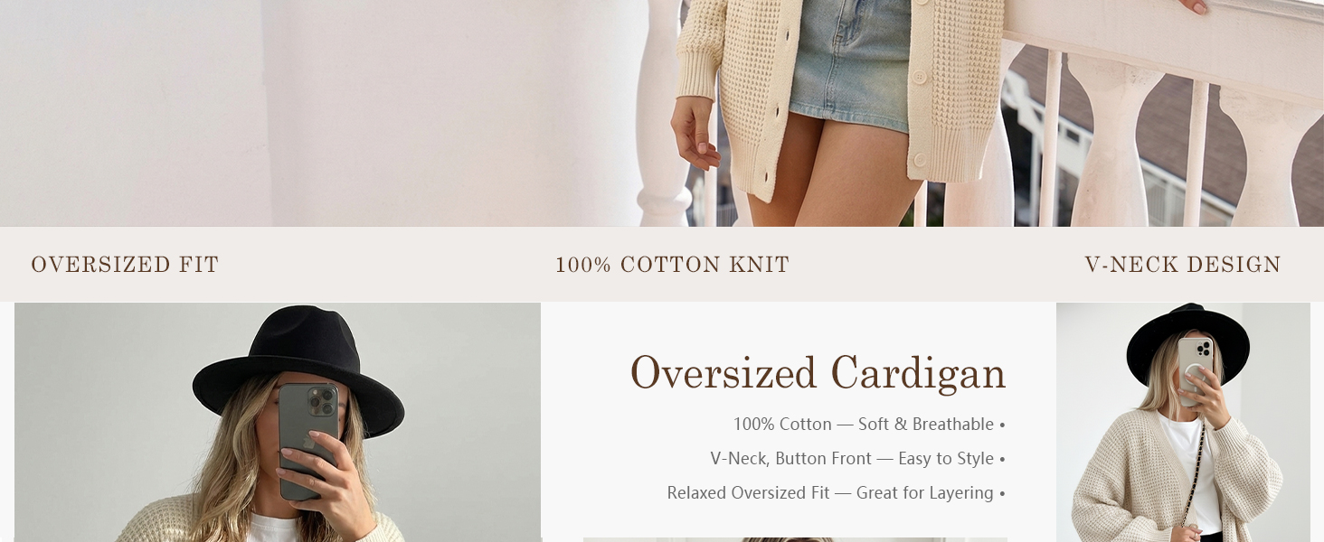 oversized cardigan