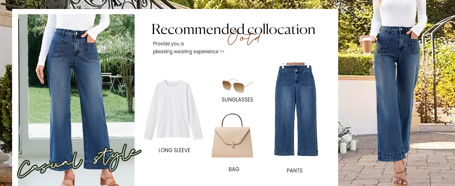 wide leg jeans woman