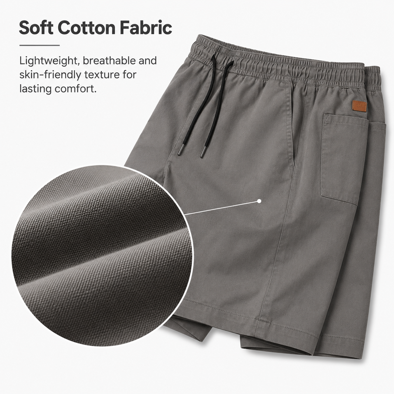 Lightweight woven fabric texture detail