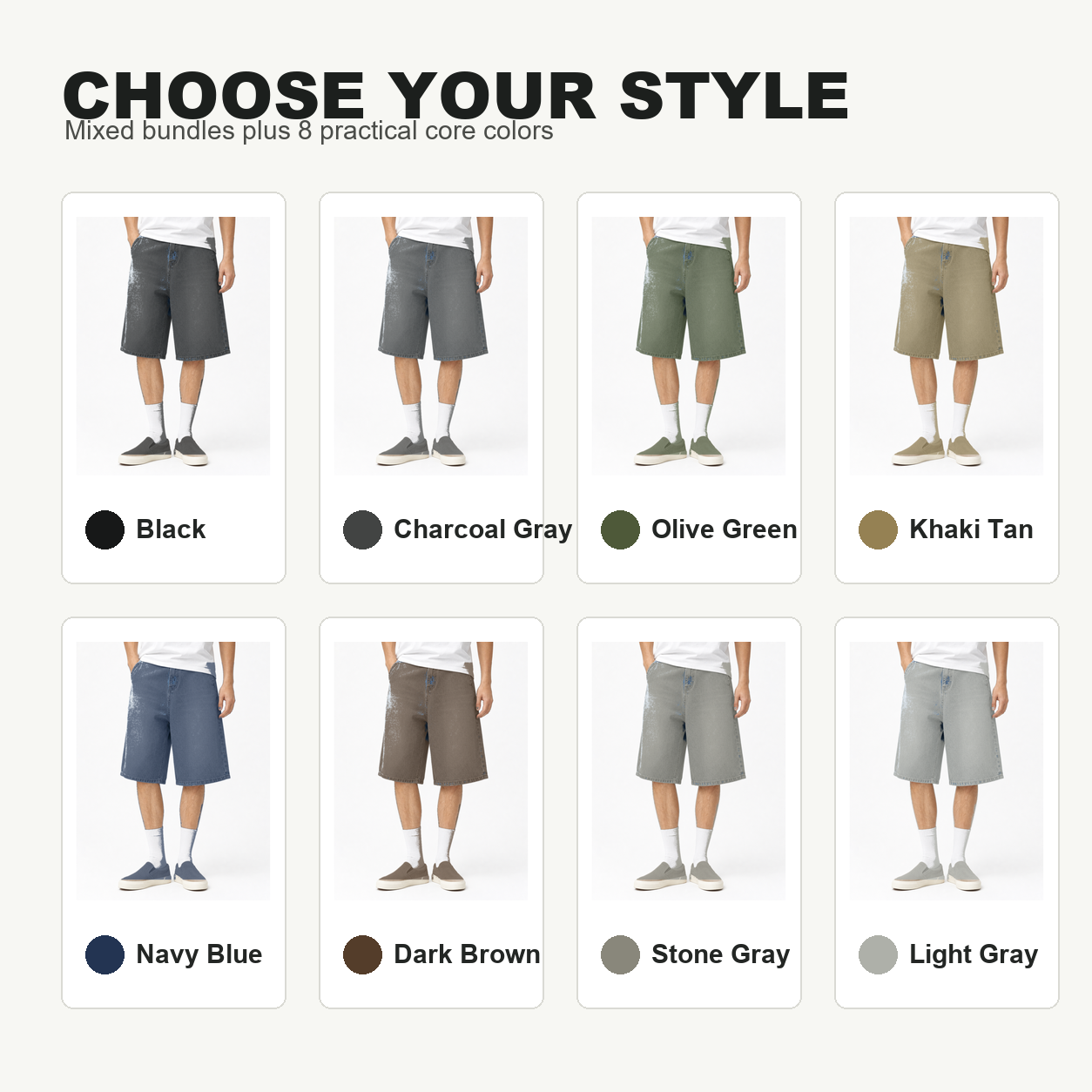 Pack & Save Men's Light Blue Baggy Denim Shorts, Washed Relaxed Fit Streetwear Jean Shorts