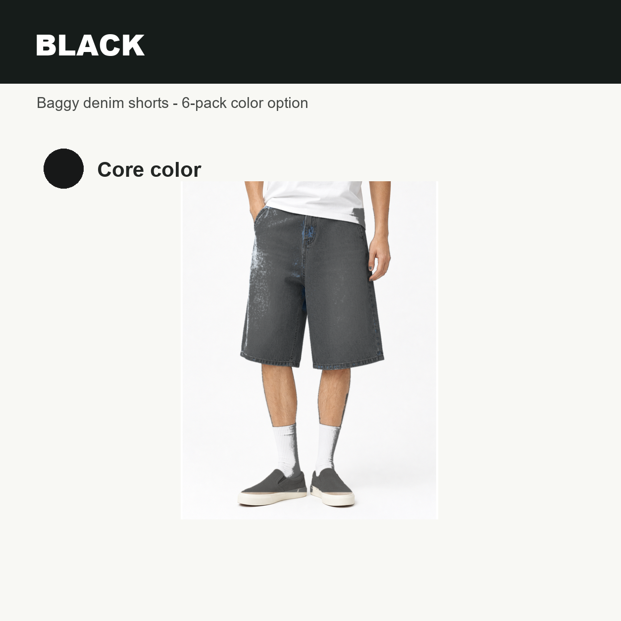 Pack & Save Men's Light Blue Baggy Denim Shorts, Washed Relaxed Fit Streetwear Jean Shorts