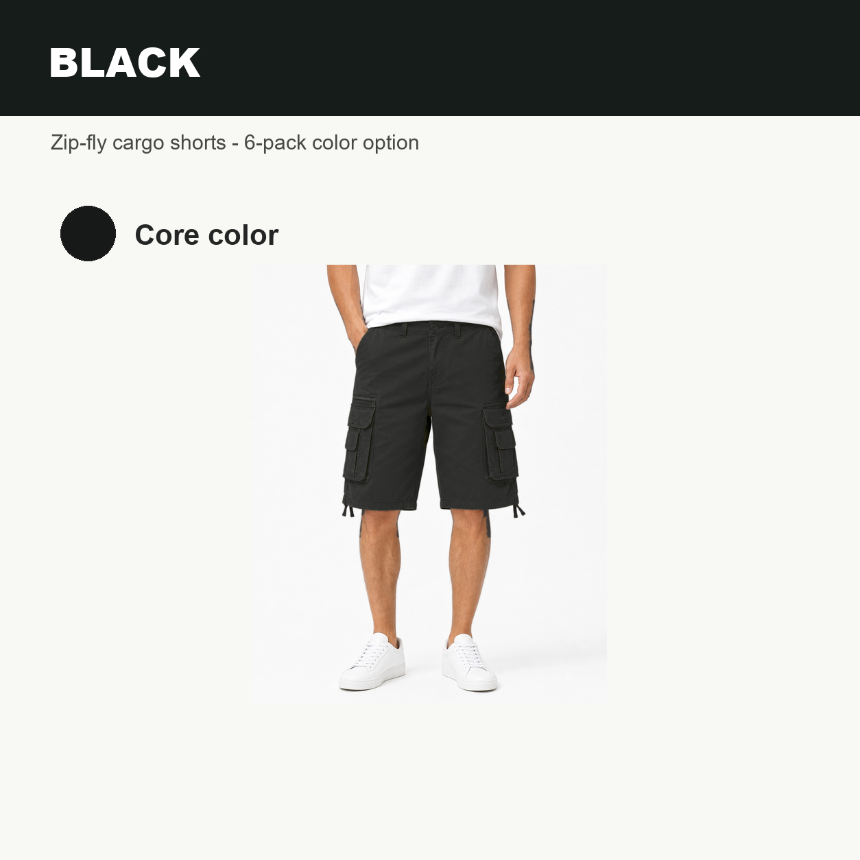 Pack & Save Men's Olive Tactical Cargo Shorts, Zip Fly Multi-Pocket Utility Summer Shorts