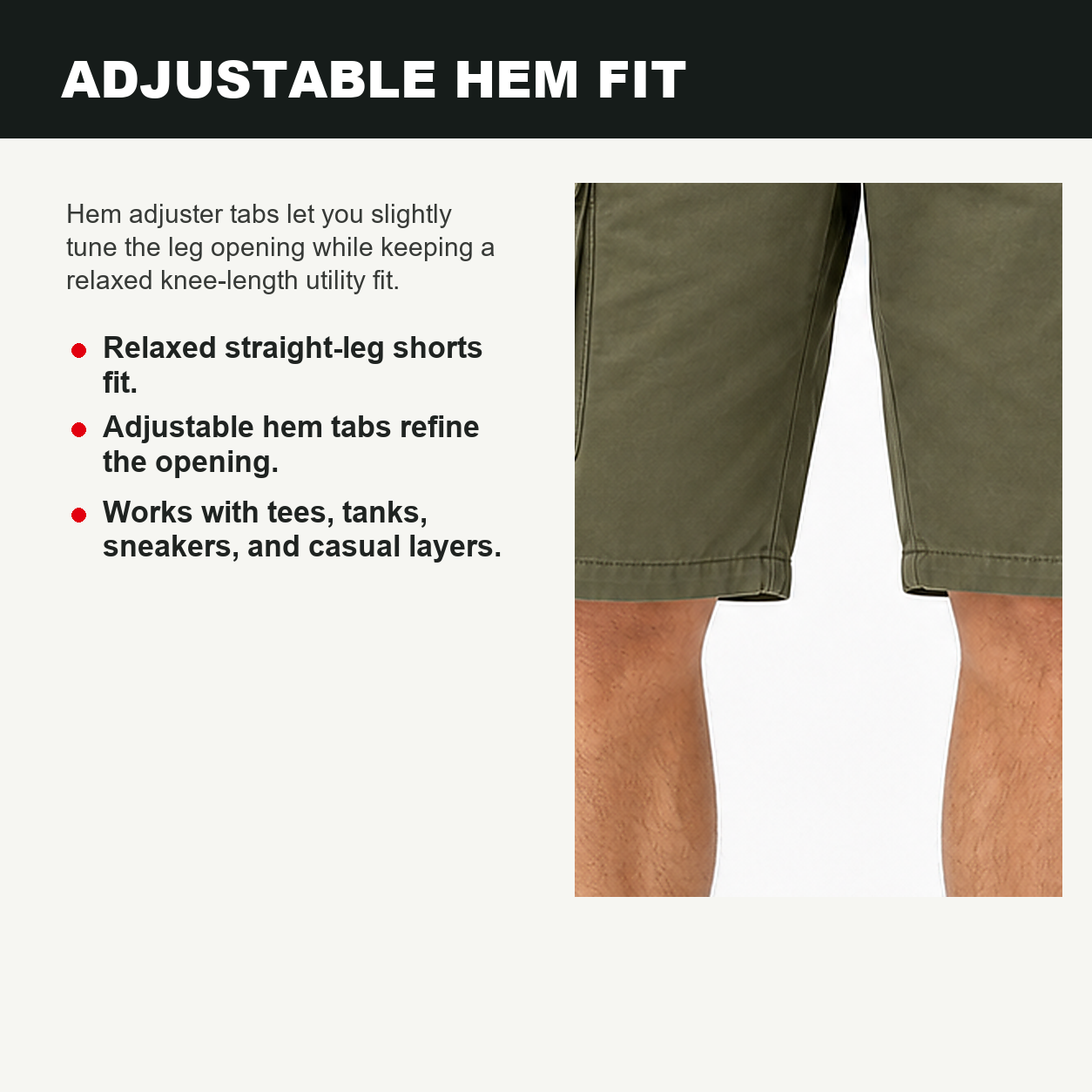 Pack & Save Men's Olive Tactical Cargo Shorts, Zip Fly Multi-Pocket Utility Summer Shorts