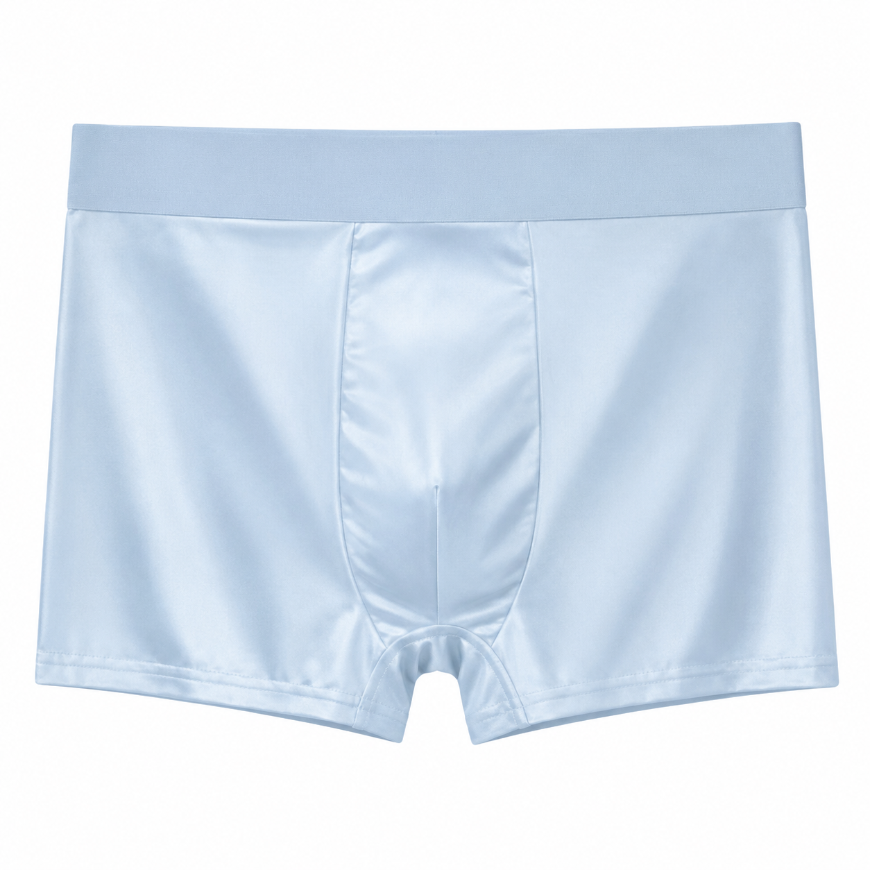 🔥Men's Ice Silk Fabric Underwear Set, 10 Pcs Solid Color Boxer Shorts, Breathable Comfortable Fit Boxers, Ideal for Summer Wear🎉