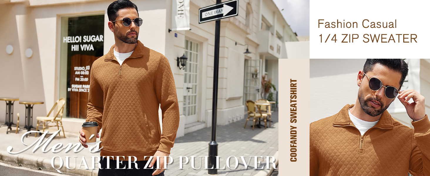 1/4 zip pullover mens quarter zip pullover men mens quarter zip pullover coofandy sweaters