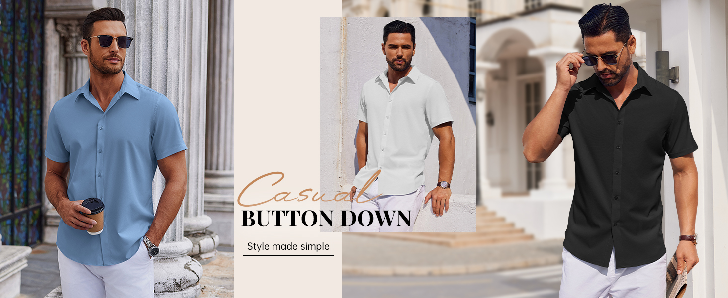 coofandy mens casual button down