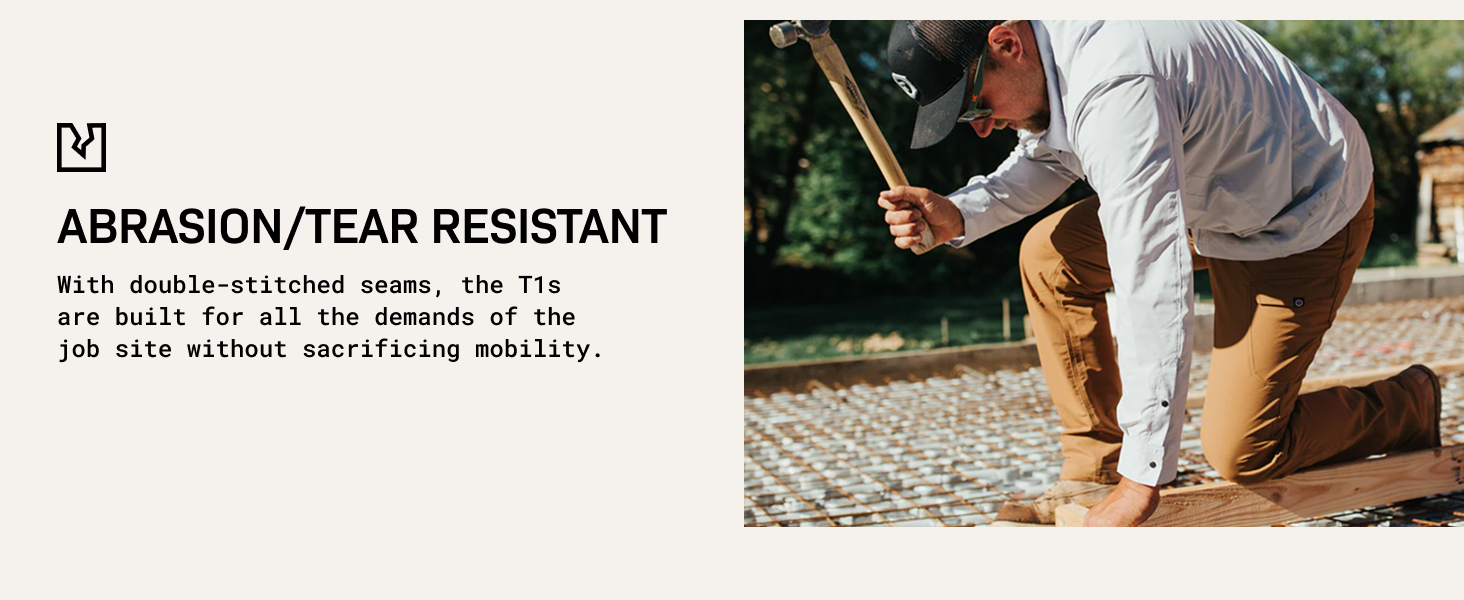 abrasion and tear resistant work pants